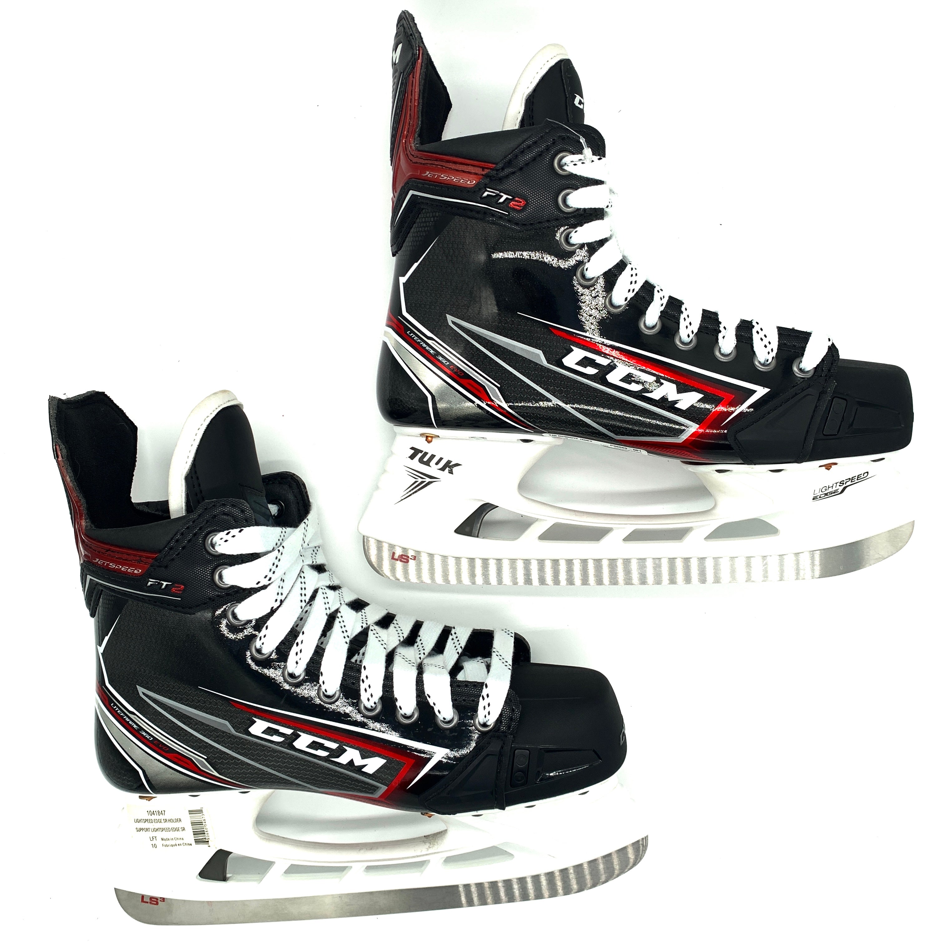 Patins de hockey CCM Jetspeed FT2 Pro Stock - Taille L9.5D/R9.75D - Arthur Kaliyev